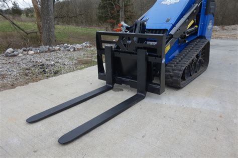 pallet forks for mini excavator blade|blue diamond skid steer forks.